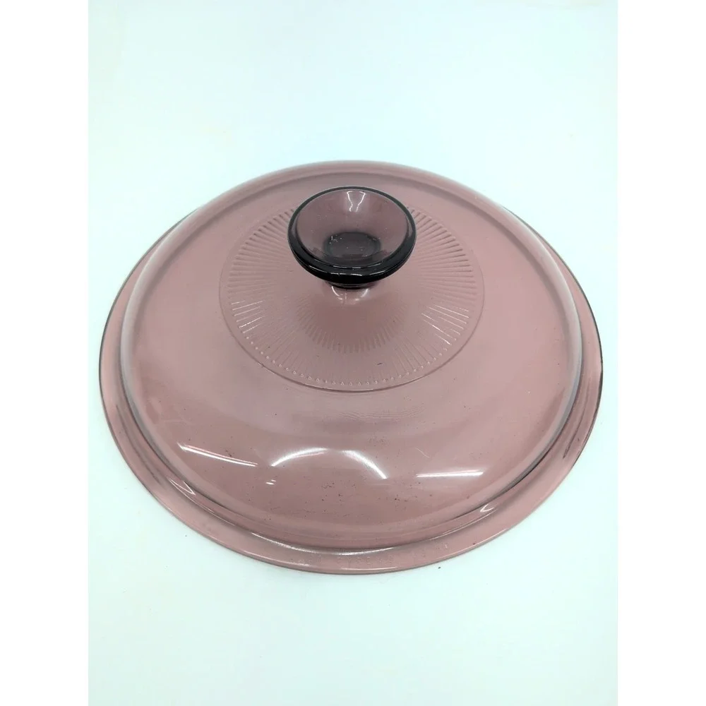 Visions Pyrex replacement lid Cranberry V 2.5 C 8 1/2 inch diameter